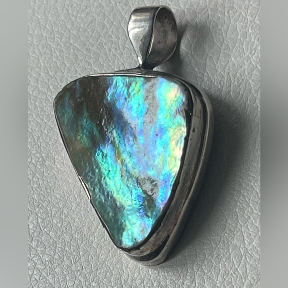 VTG SOUTHWEST STERLING SILVER ABALONE Pendant